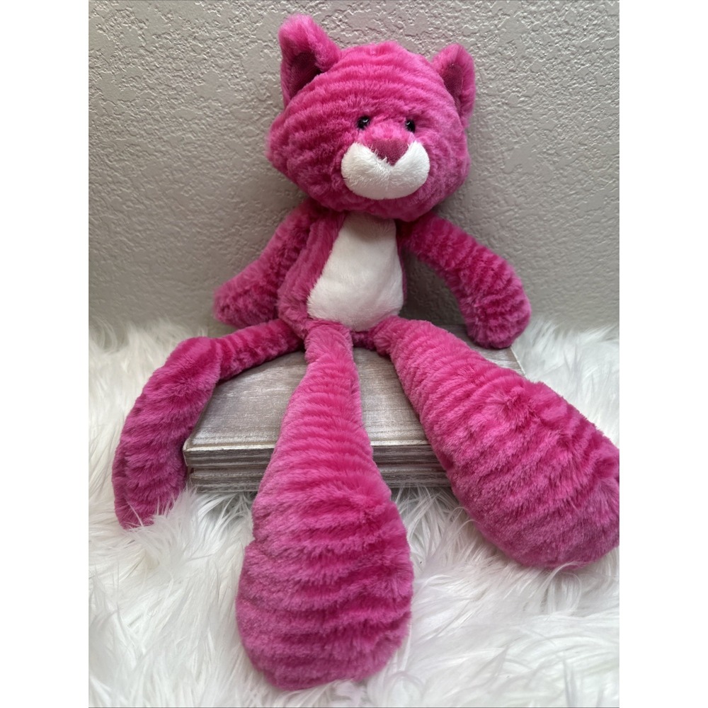 $47 🌙 Gund Chloey Cat Kitty Plush LONG PINK Clean FAST SHIP
